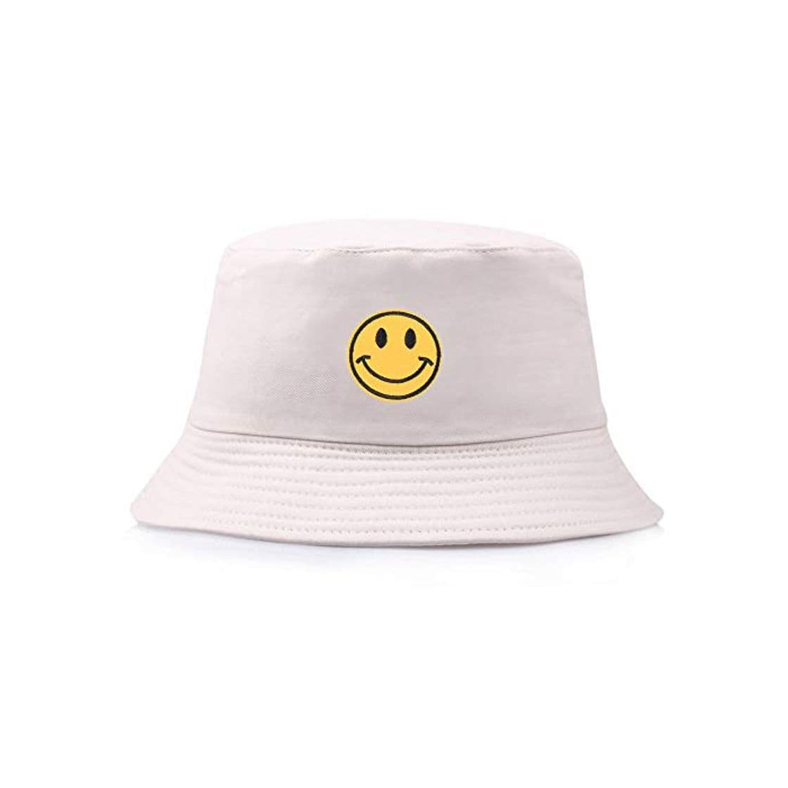 Product QIANWEIXI Gorros De Pescador Hombre Yellow Smiley Bucket Hat Happy Face Gorras