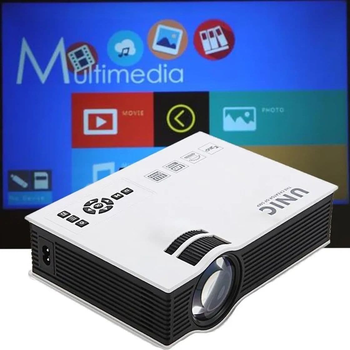 Product Mini Projetor Portatil Led 130pol 800lumens Unic Uc40 Hdmi