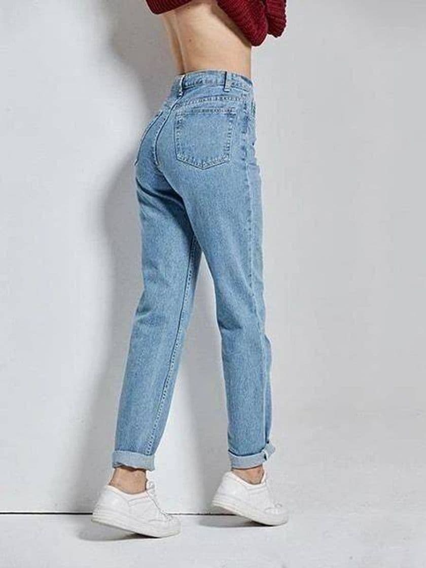 Fashion Calça jeans mom.