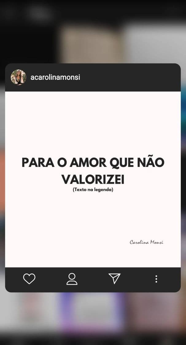 Fashion Frase da @acarolinamonsi