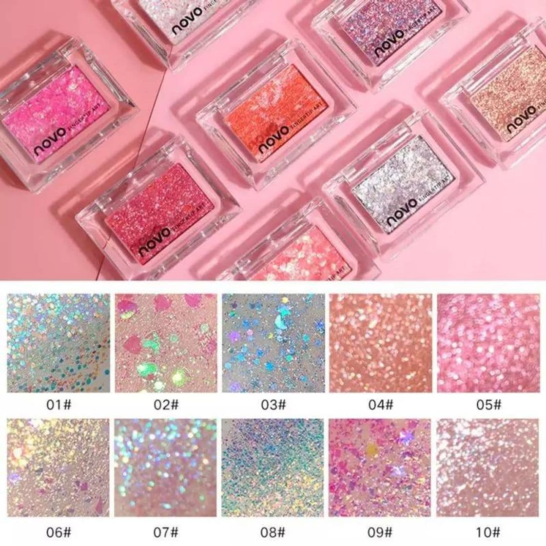 Product Paleta de sombras de ojos nude con glitter