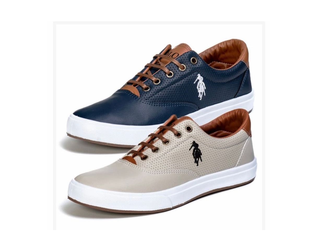 Producto Kit de 2 Pares de Sapatênis Polo Way Branco e Preto