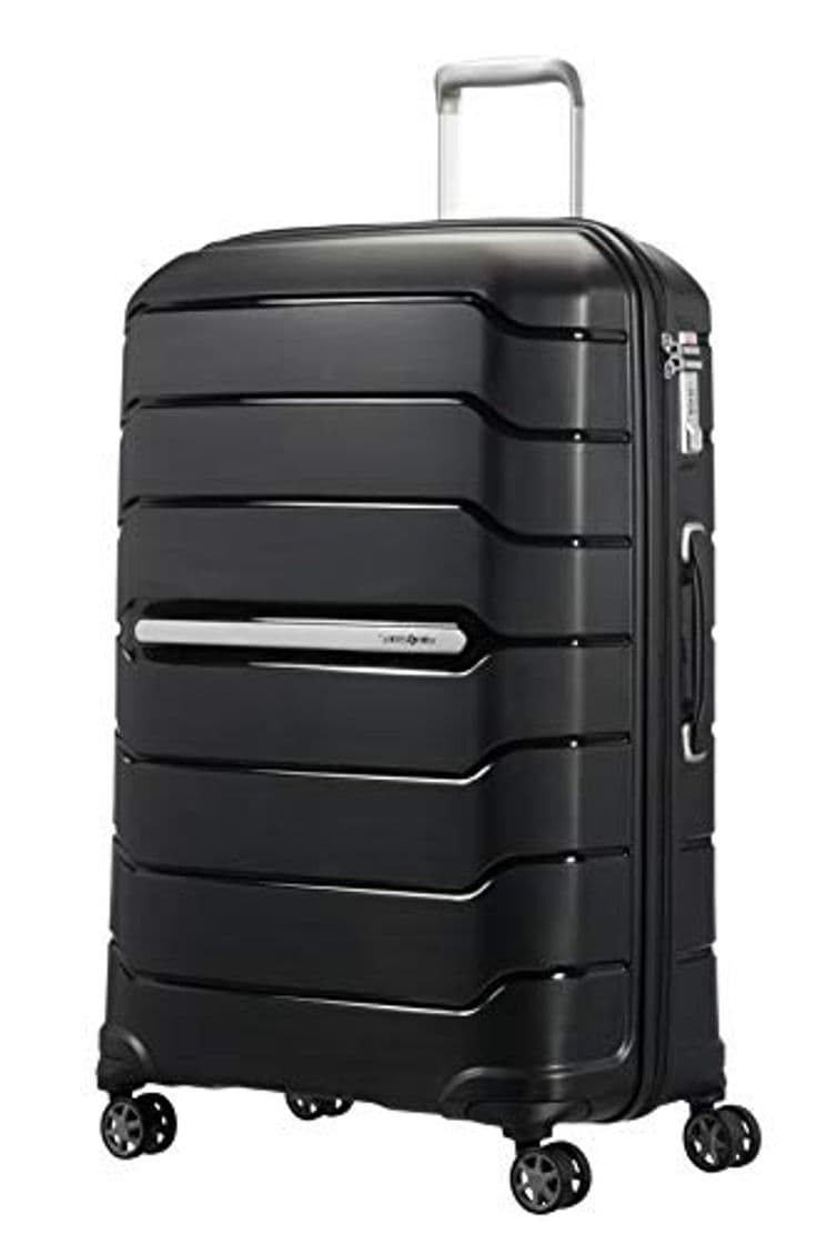 Moda Samsonite Flux Spinner L Maleta Expansible, 75 cm, 111 L, Negro