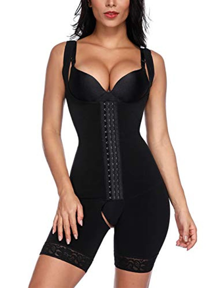 Fashion FeelinGirl Mujer Faja Reductora Chaleco sin Costura Corsé Bustier Ajustable Tirantes Faja