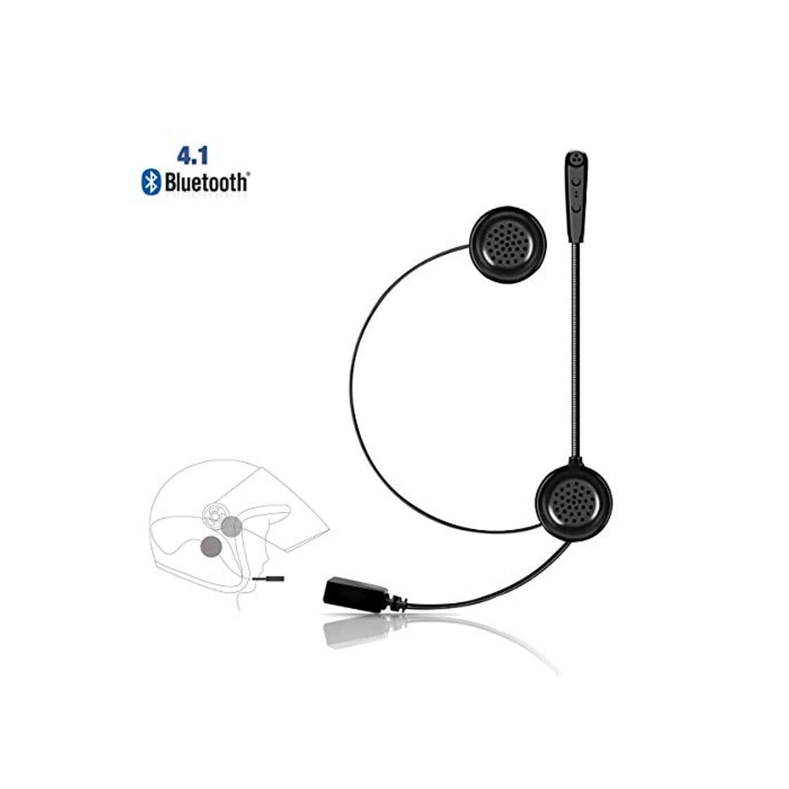 Producto Ejeas E1 Auriculares Motocicleta Cascos Bluetooth 4.1 Inalámbricos