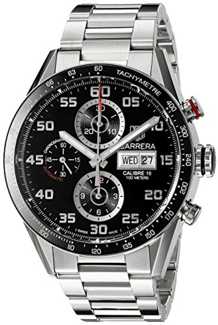 Place TAG Heuer Reloj analógico para Hombre de con Correa en Acero Inoxidable