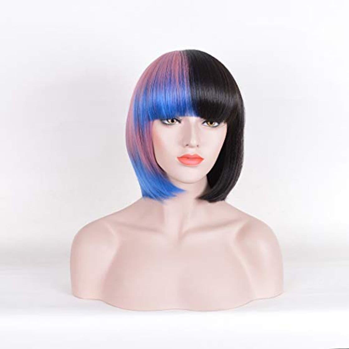 Producto Wigs Melanie Martínez Mismo párrafo Cosplay con Bangs Bobo Cabello Corto Azul