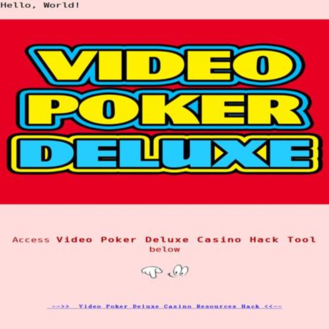 App Video Poker Deluxe Casino