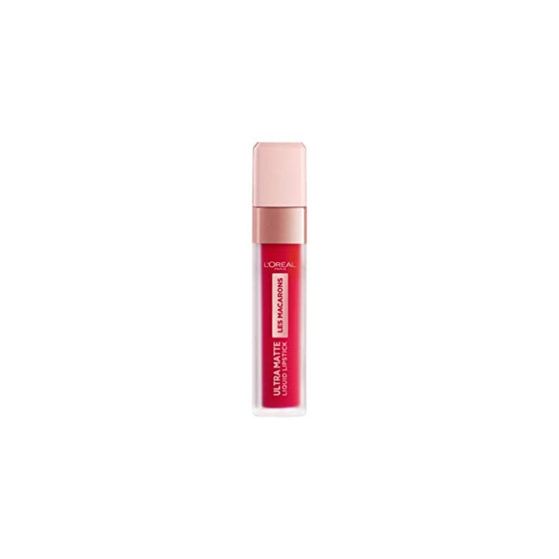 Belleza L'Oréal Paris Les Macarons 828 Framboise Frenzy Pintalabios Mate Permanente Rojo Aframbuesado