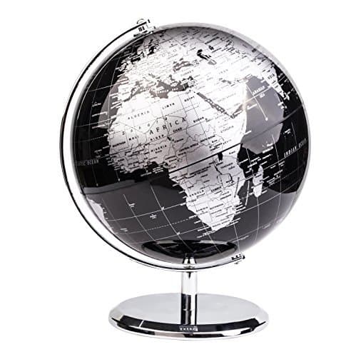 Product Exerz 20cm Globo Terráqueo - en Inglés - Decoración de escritorio educativa/geográfica/moderna