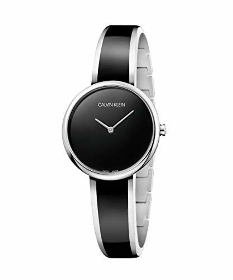 Fashion Calvin Klein Reloj Analógico-Digital para Mujer de Cuarzo con Correa en Acero