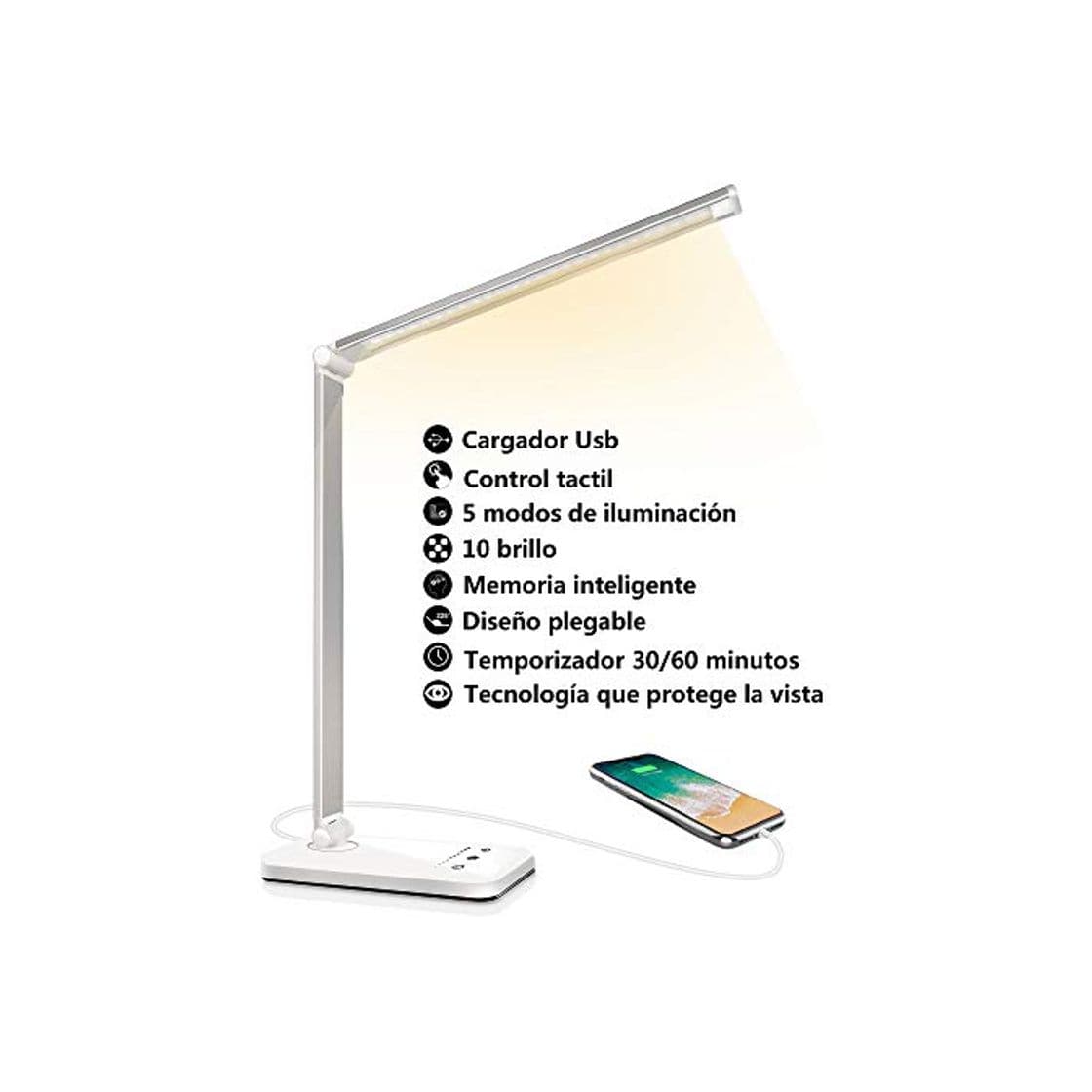 Elemento de la categoría hogar Lámpara Escritorio LED, Flexo de Escritorio