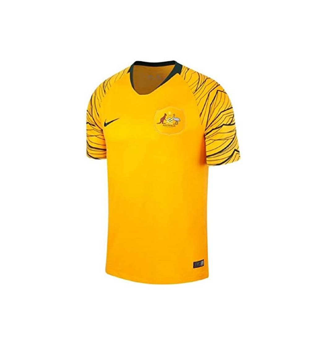 Moda NIKE Australia Home Jersey WM 2018 para Hombre, Amarillo, S-40