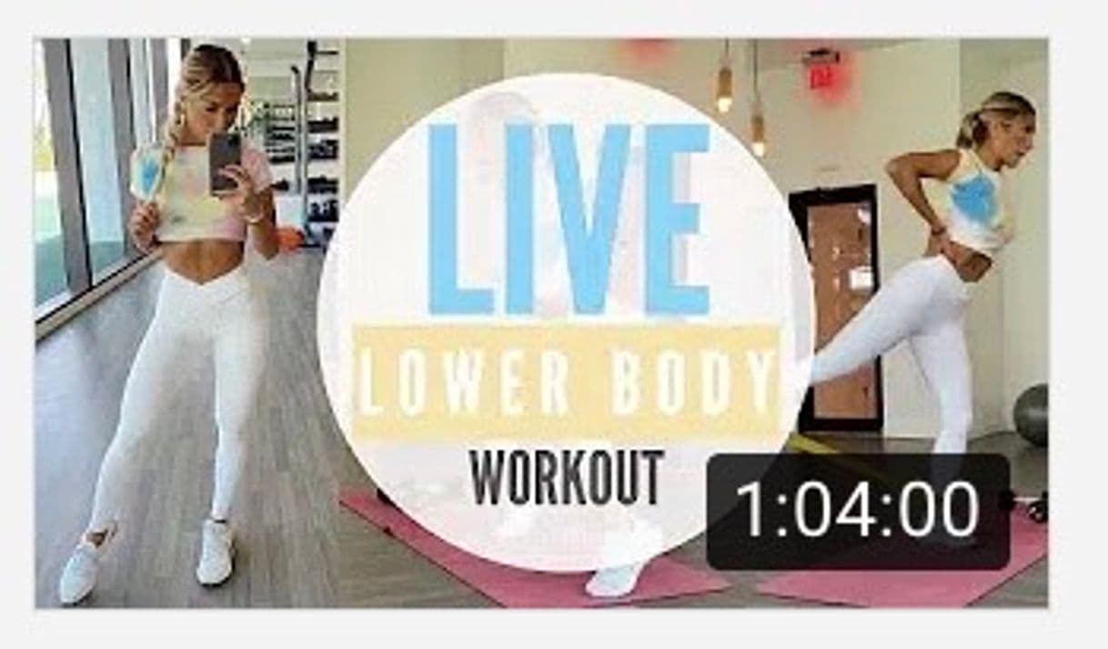 Moda Live lower body workout- YouTube