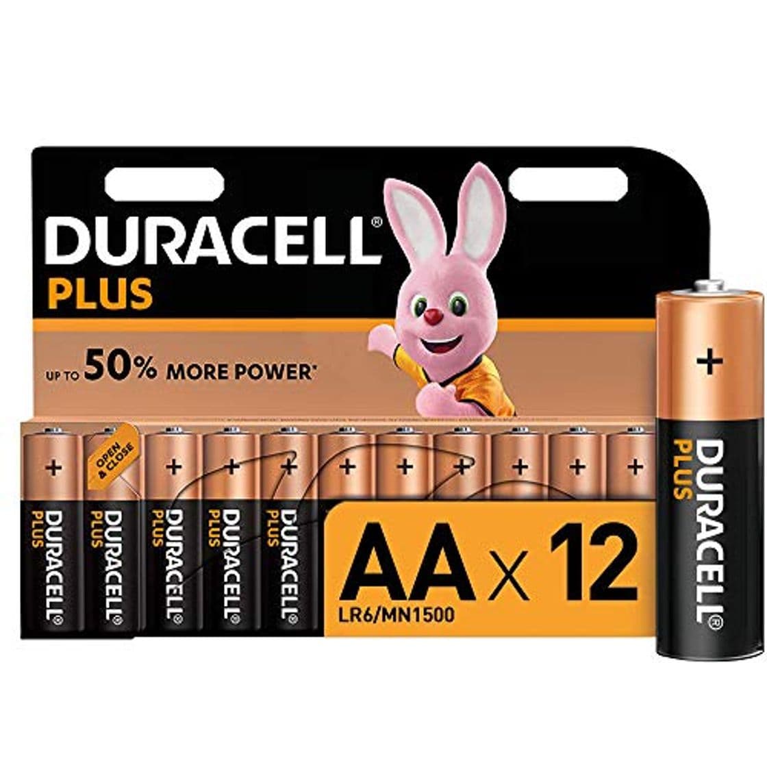 Electronic Duracell LR06 MX1500 - Plus AA, pilas alcalinas