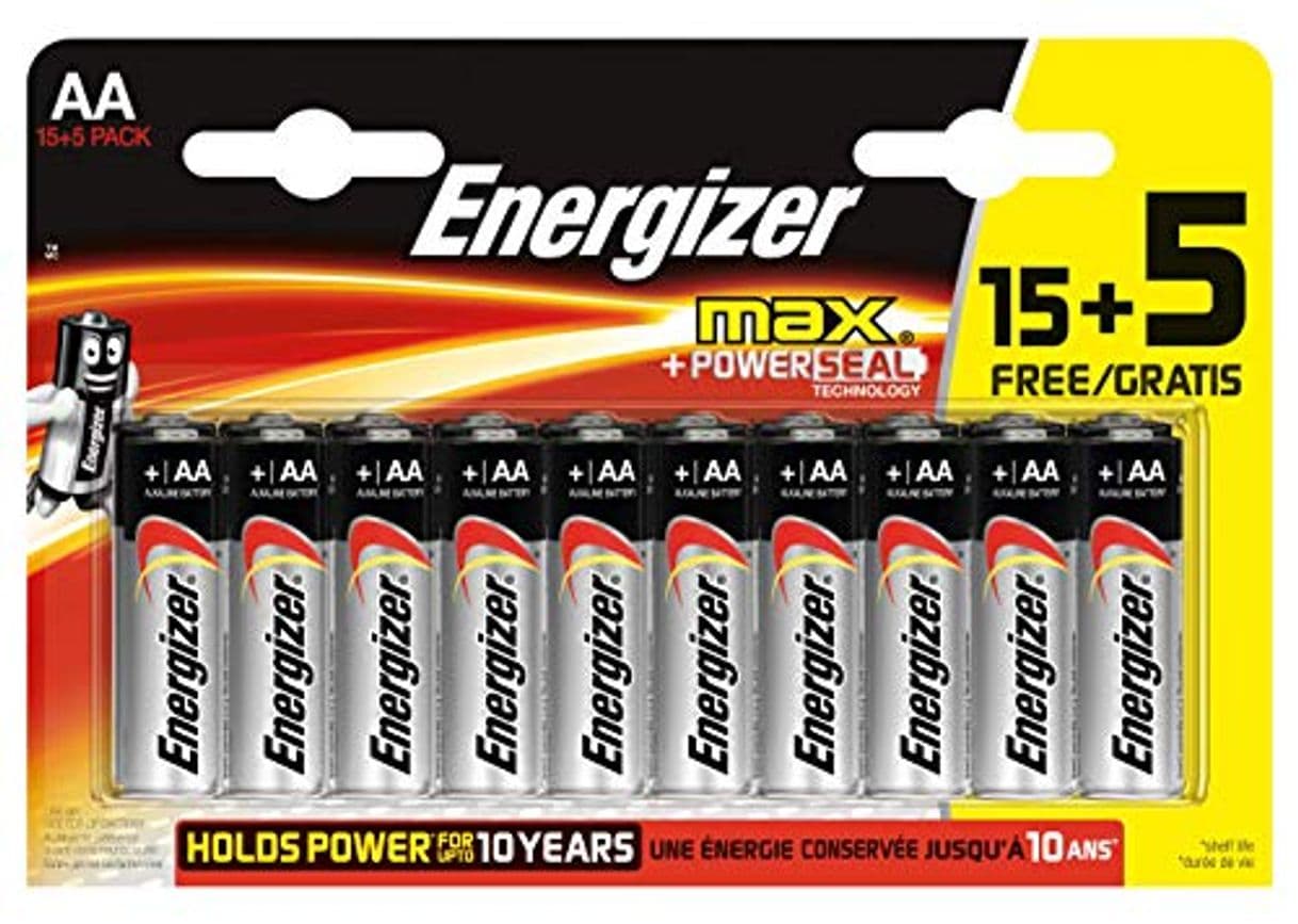 Product Energizer - Pack de 20 Pilas alcalinas MAX LR6 AA