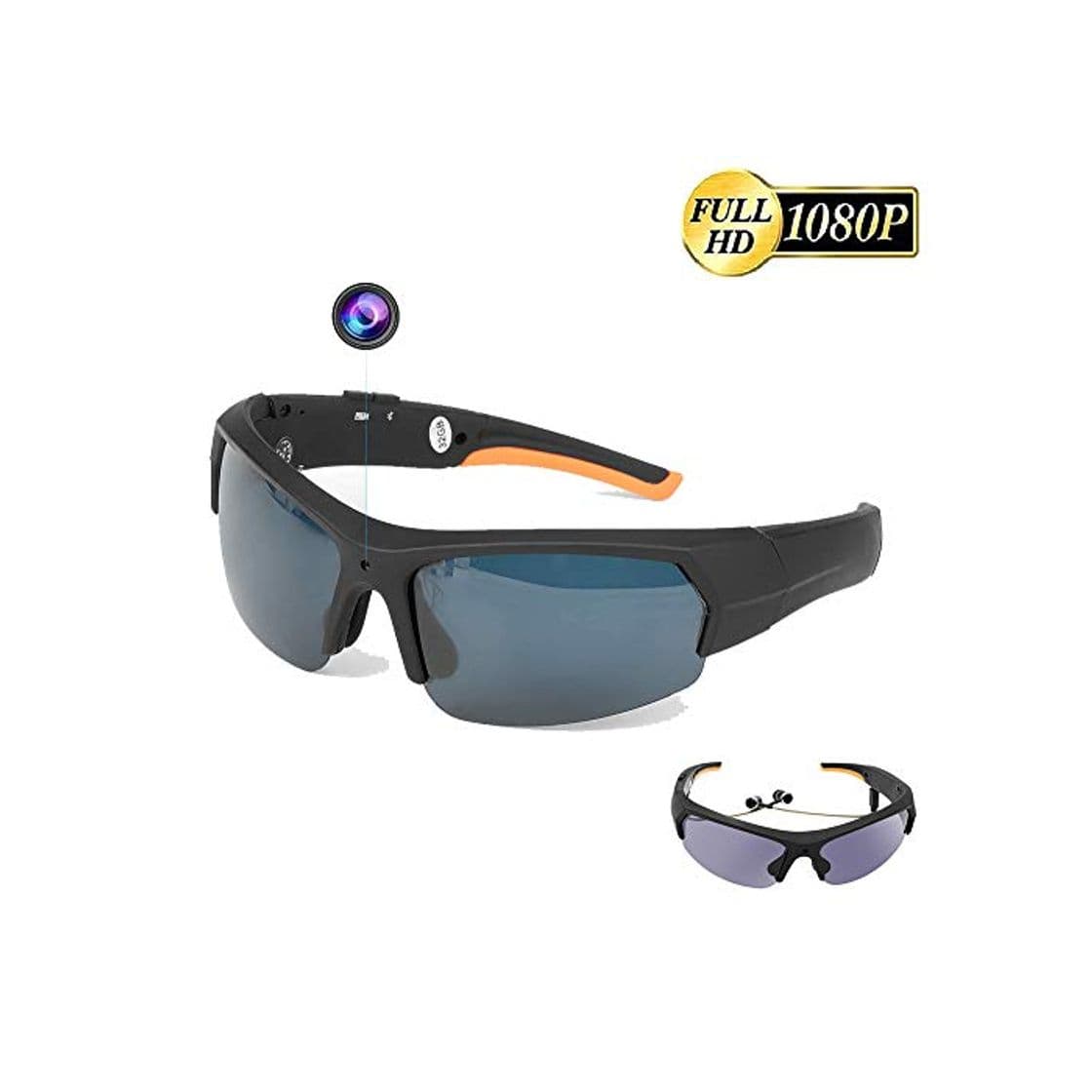 Producto Goodde Cámara de acción con Gafas de Sol Bluetooth