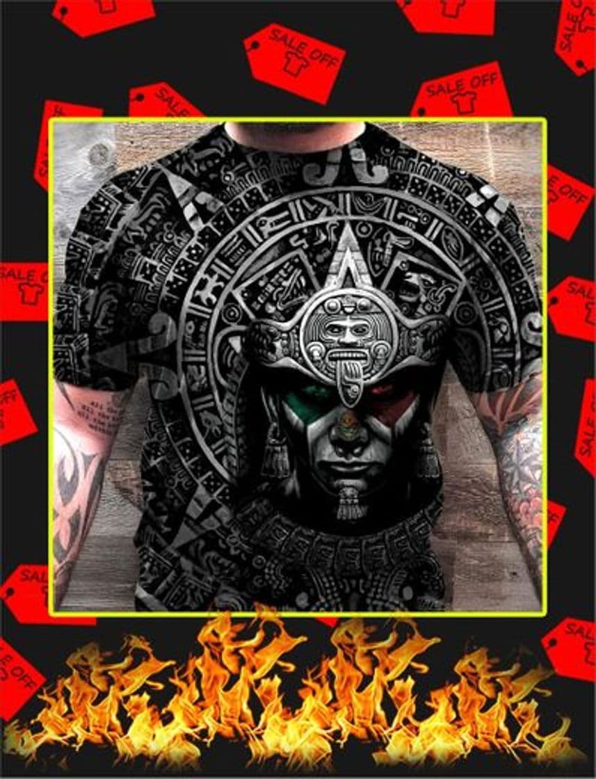 Fashion 3D All Over Aztec Warrior Mexican

