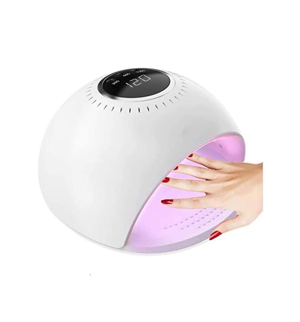 Beauty ELEHOT Lampara led uñas Pantalla LCD Secador de uñas de Botón Táctil