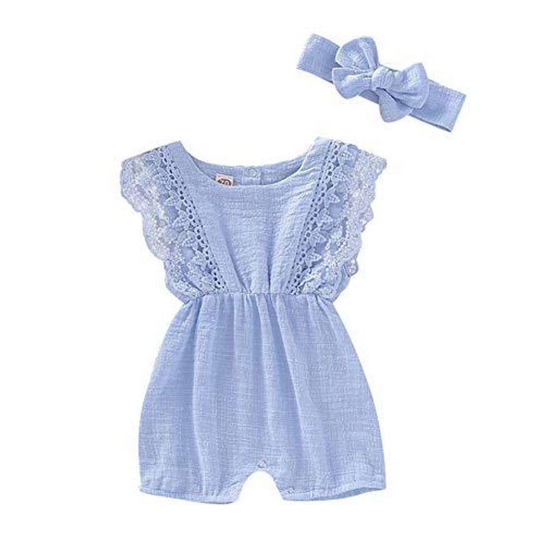 Product Miyanuby Monos Bebe Niñ Verano Manga de la Colmena con Diadema Cinta