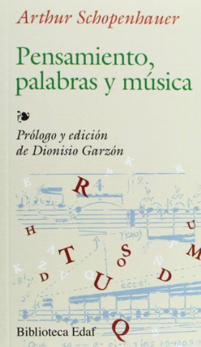 Libro Pensamiento, Palabras Y Musica