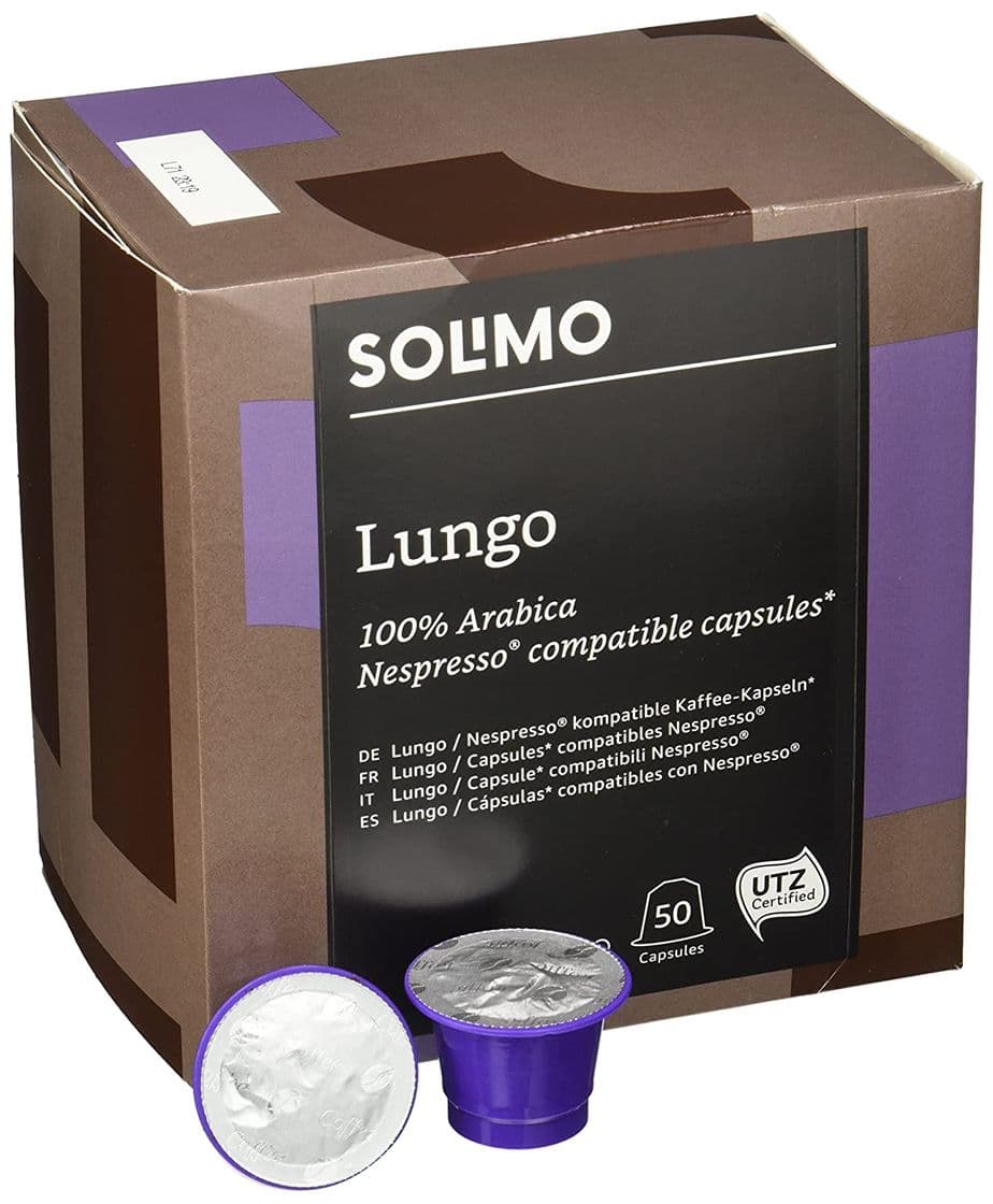 Moda Solimo Cápsulas Lungo compatible Nespresso 50 cápsulas