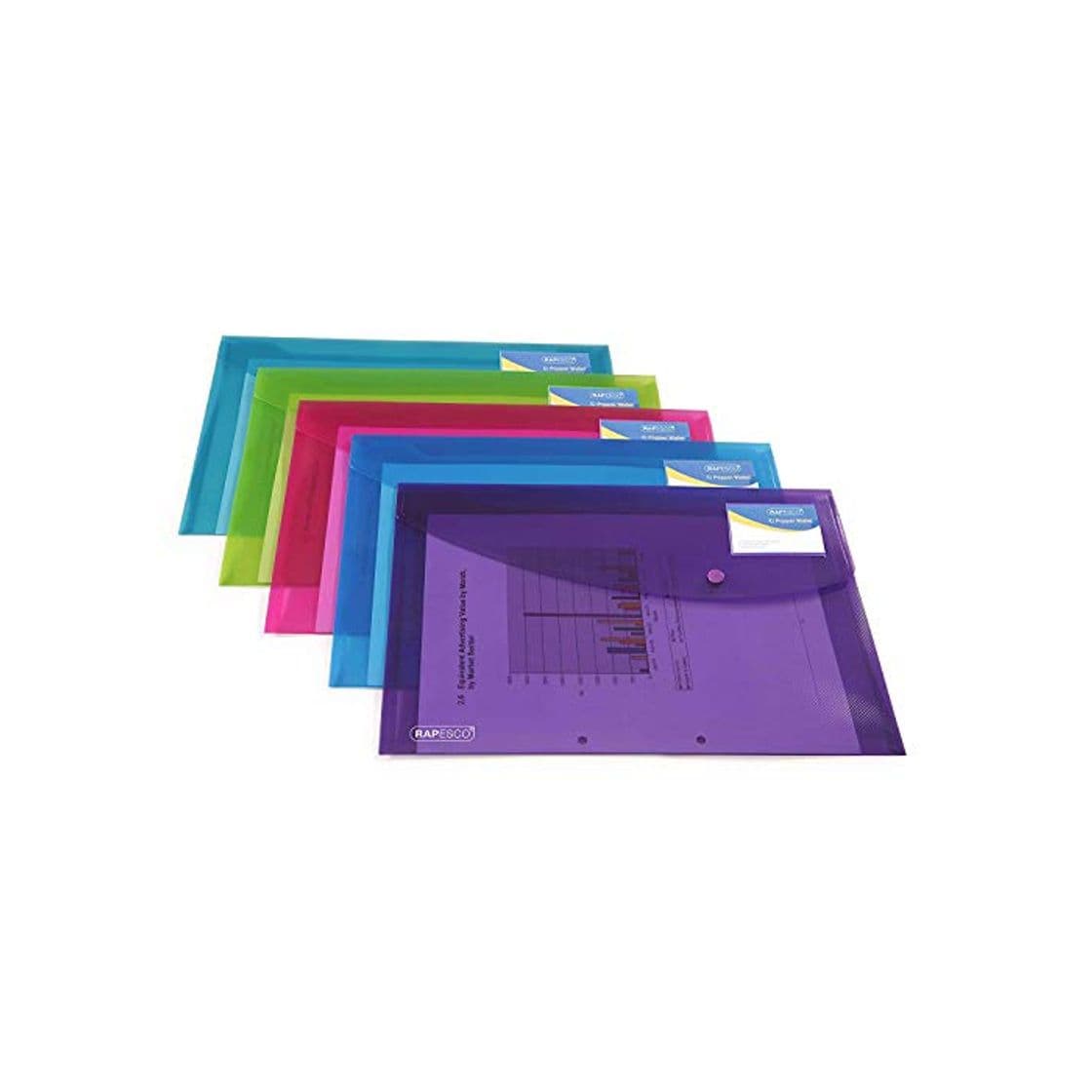 Producto Rapesco documentos - Carpeta portafolios A4+ con soporte para tarjeta