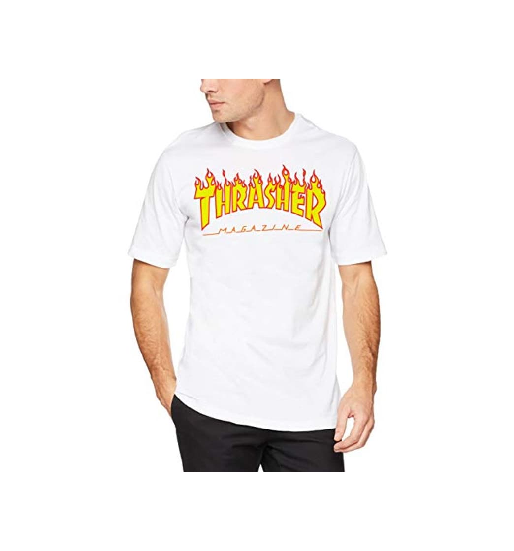 Moda THRASHER TRUTSH05749 Camiseta, Blanco