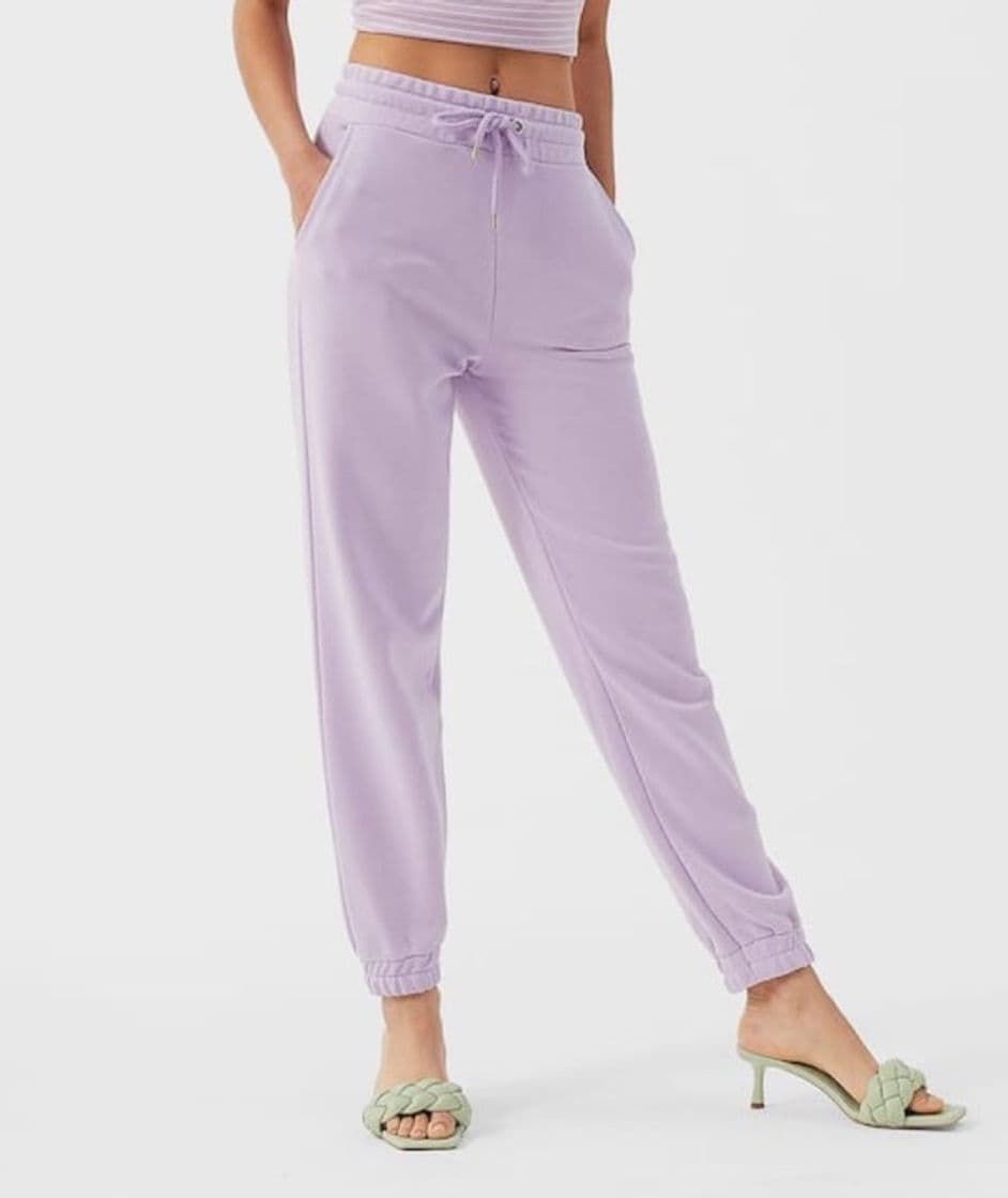 Moda Pantalón jogger felpa lila