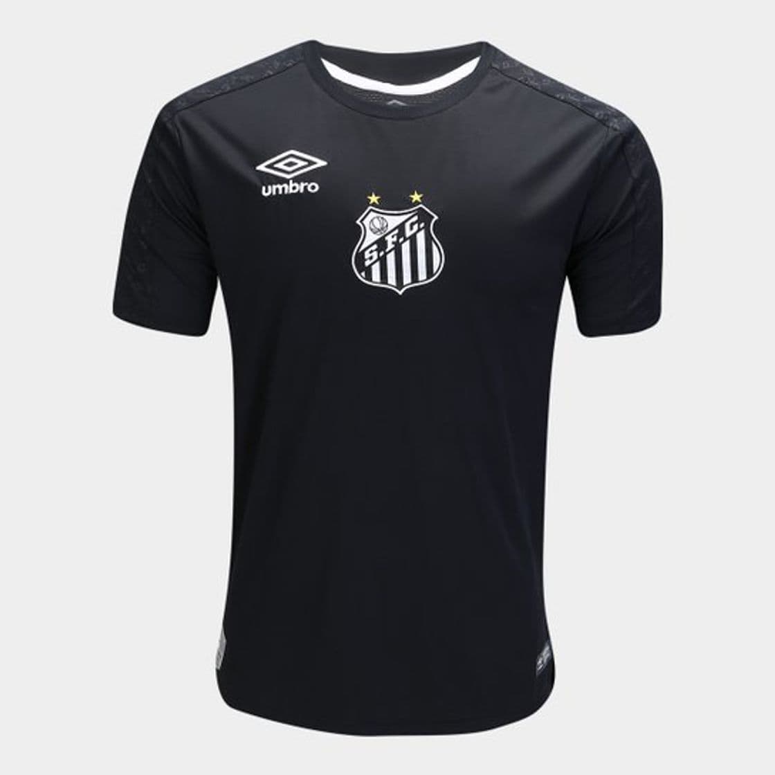 Moda Camisa de Goleiro Santos II 2019 Torcedor Umbro Masculina - Preto