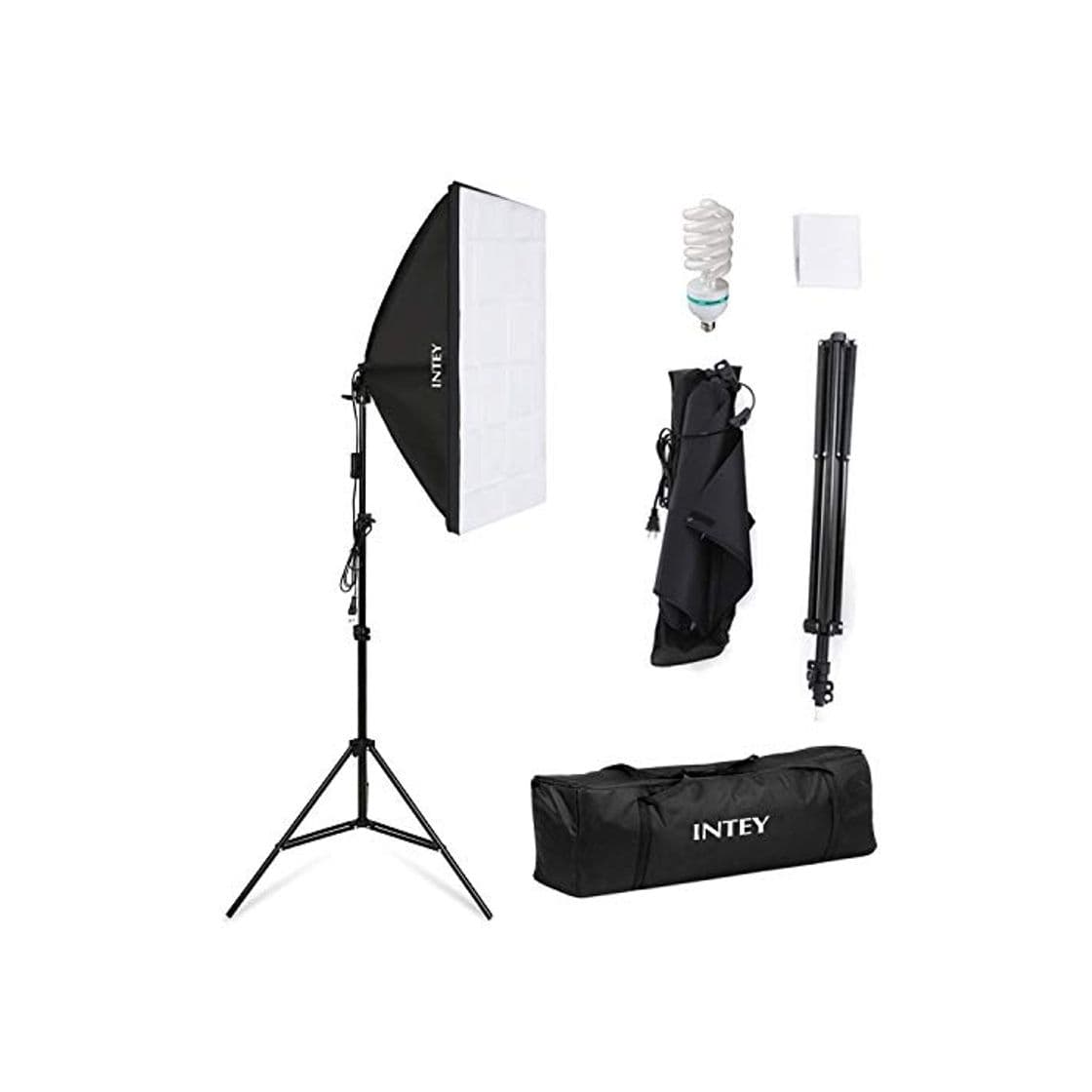 Electrónica Intey Softbox Iluminacion Kit Fotografia con Luz Continua Ventana de Luz 50x70cm