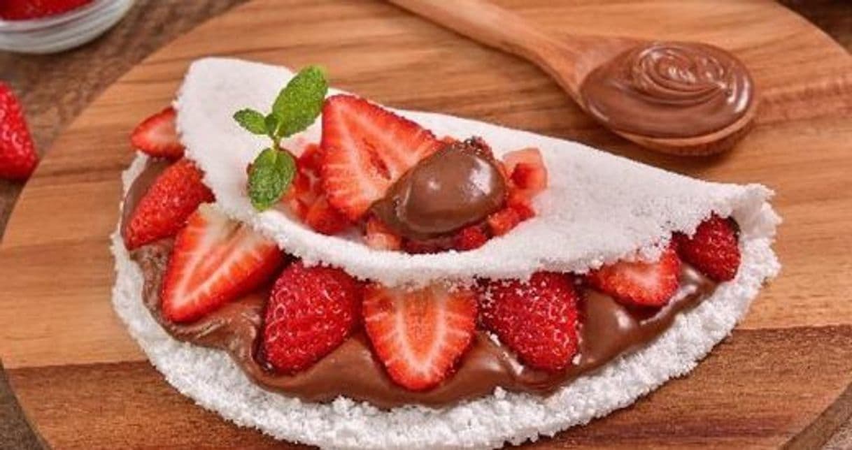 Moda Tapioca de Morango com Nutella 🍓