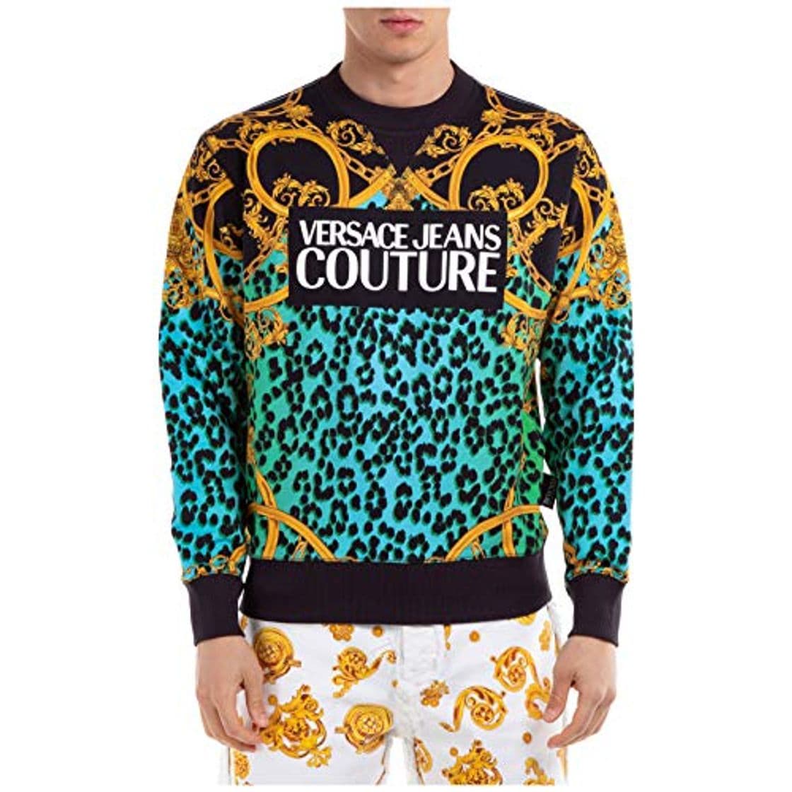 Producto VERSACE JEANS COUTURE Hombre Sudaderas Leo Chain Nero S