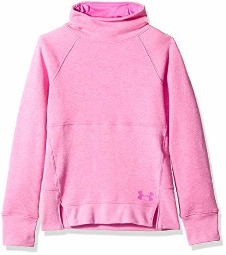 Producto Under Armour Girls Rival Slouchy Crew Sudadera de Cuello Redondo, Fluo Fucsia