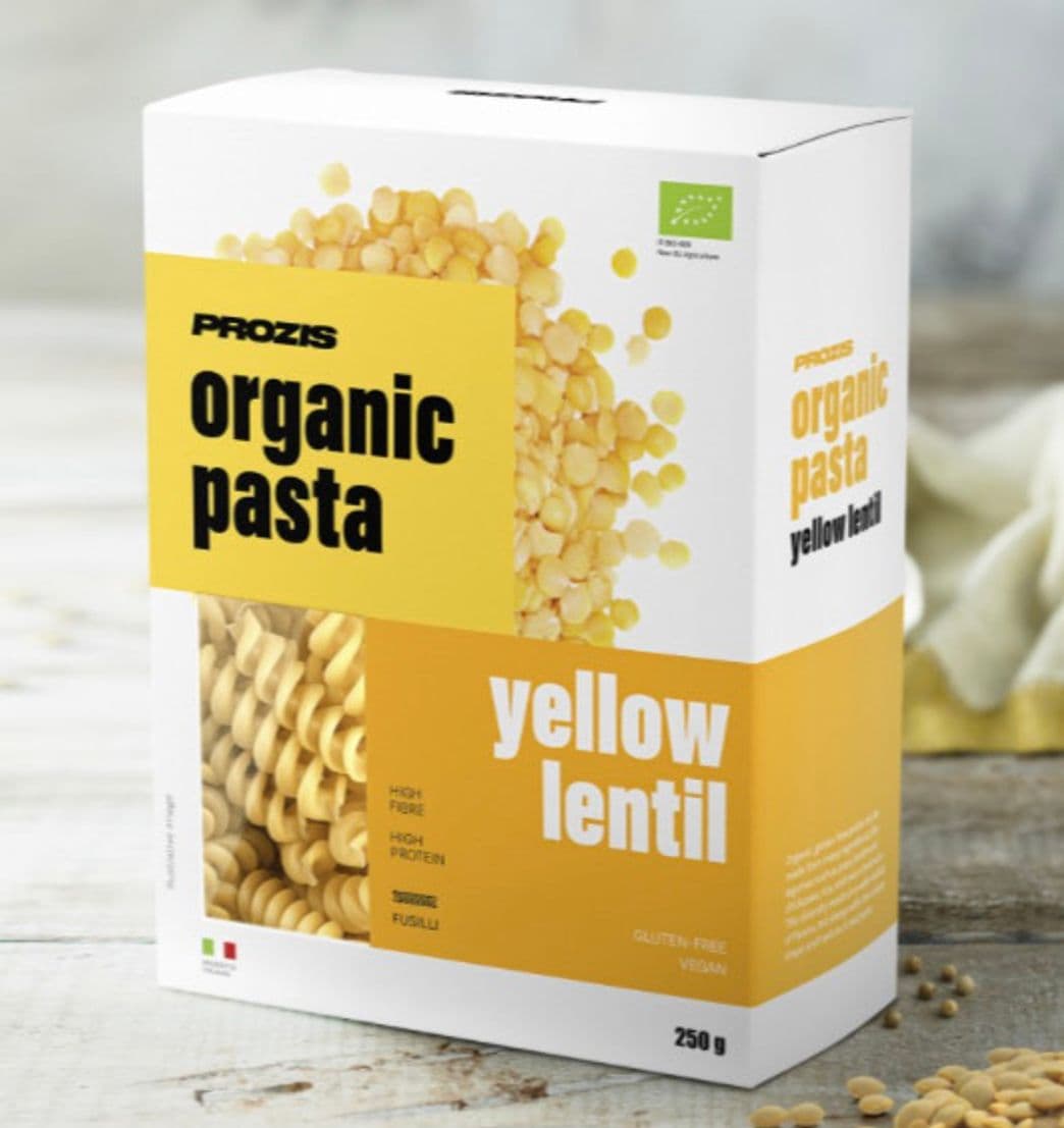 Producto Fusilli de lentejas amarillas