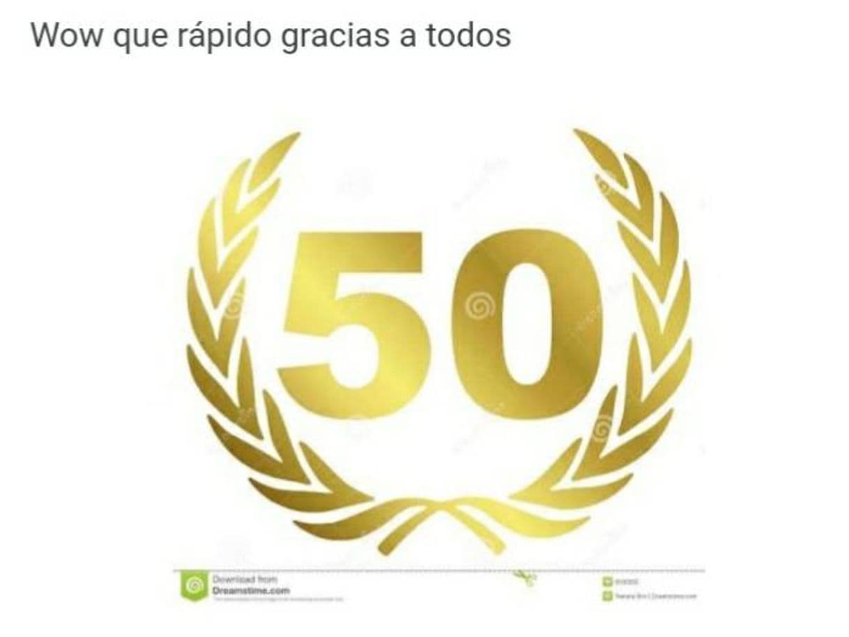 Moda 50 seguidores!🥳