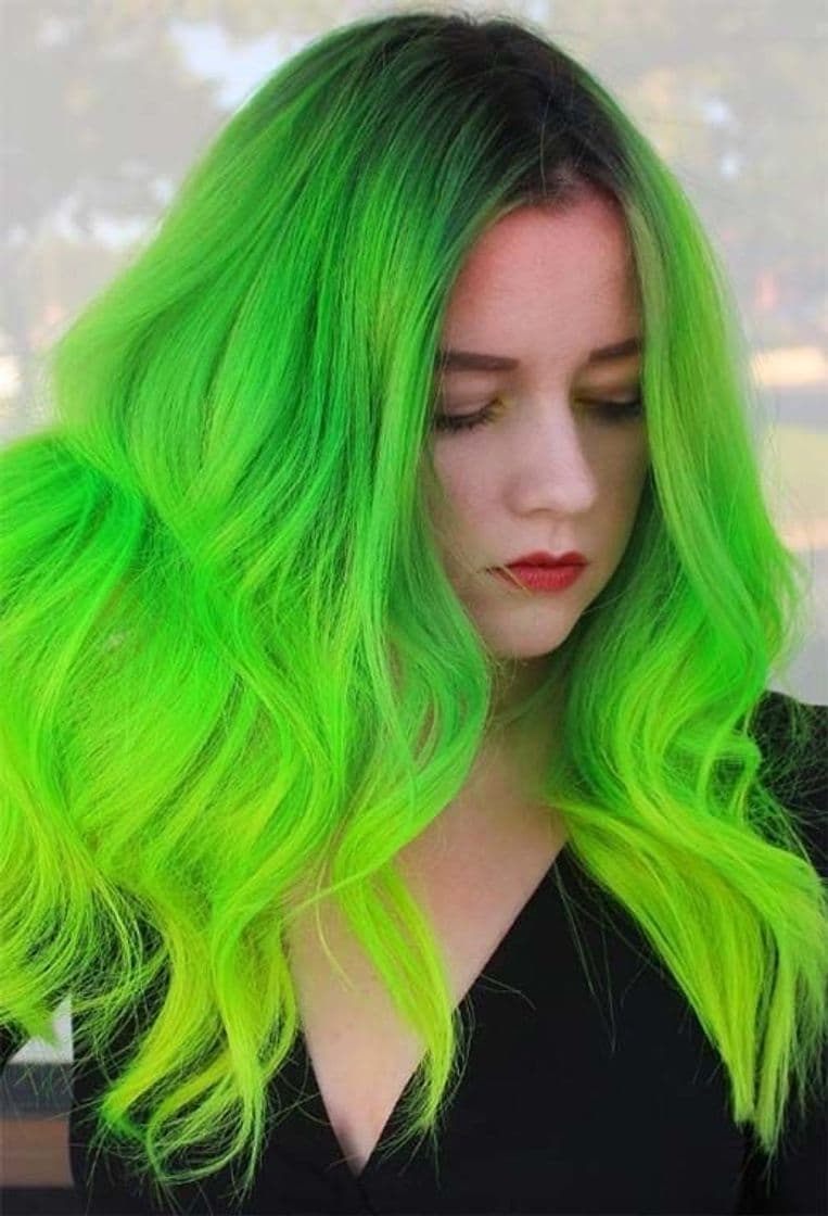 Moda Cabelo verde 