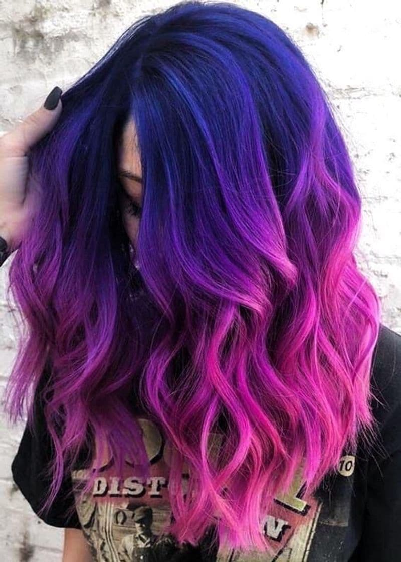 Fashion Cabelo roxo 