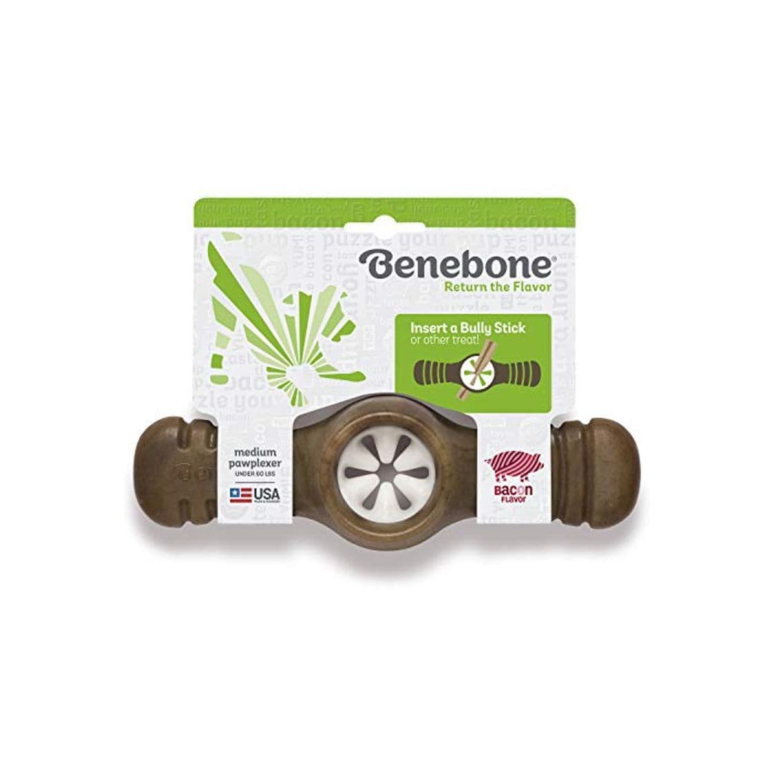 Producto Benebone Medium Bacon Flavored Pawplexer for Dogs