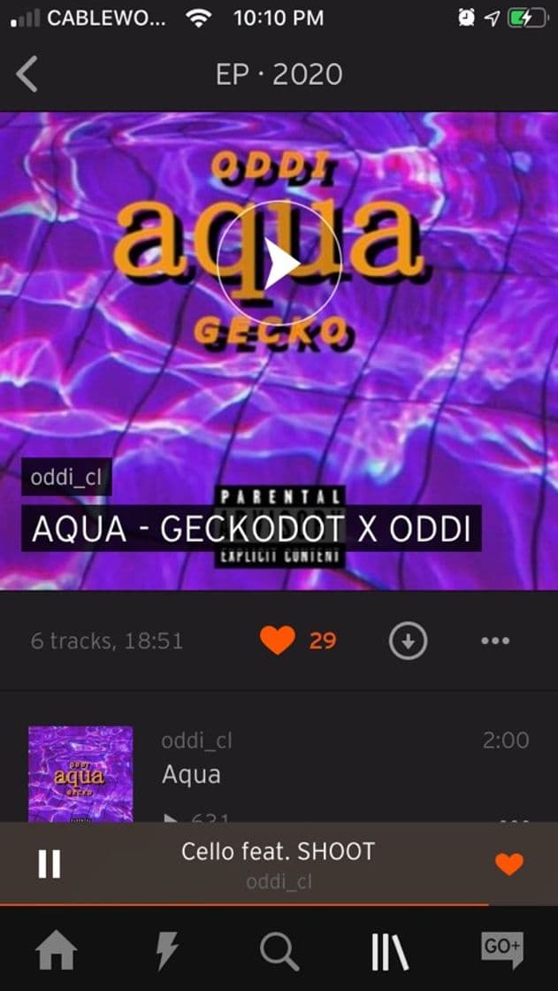 Canción AQUA - GECKODOT X ODDI 