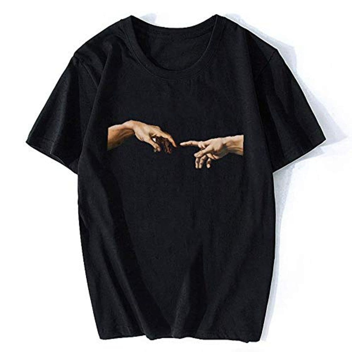 Product Michelangelo Hands Camiseta T Shirt Ulzzang Vintage Mujer-Men Aesthetic Tshirt 90s T-Shirt