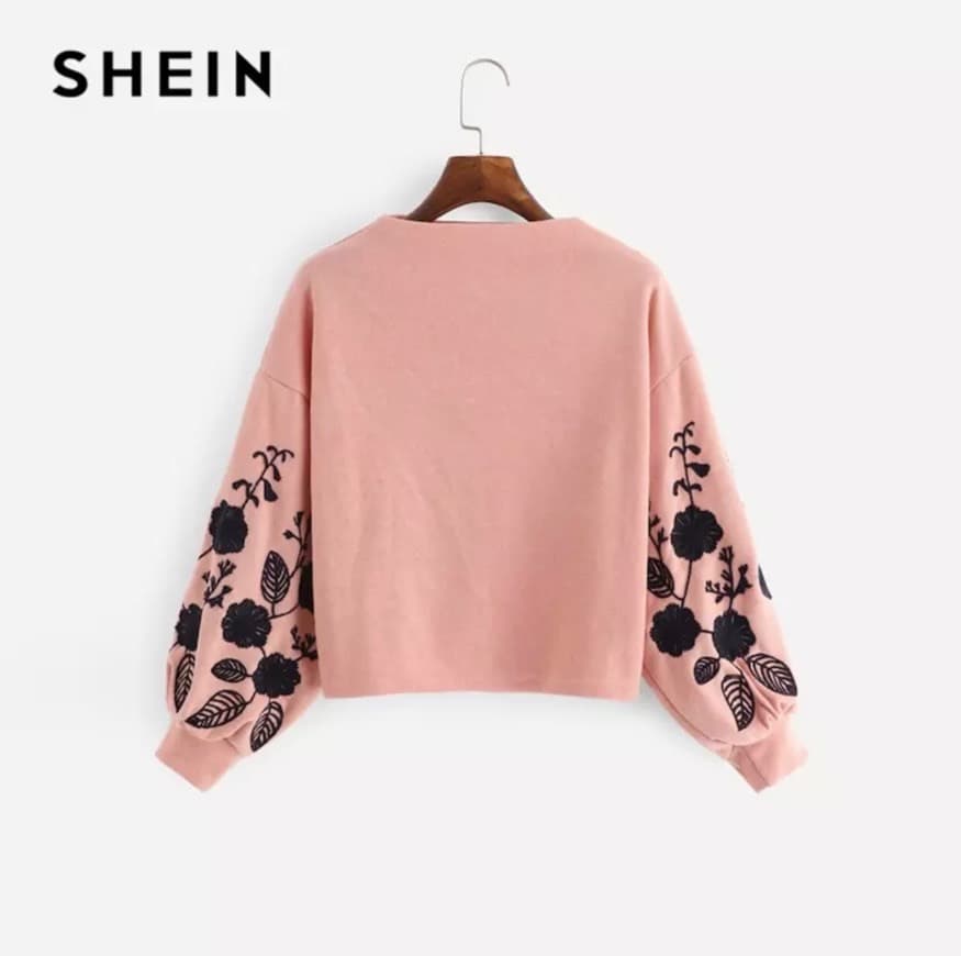 Fashion Jersey con bordado de SHEIN