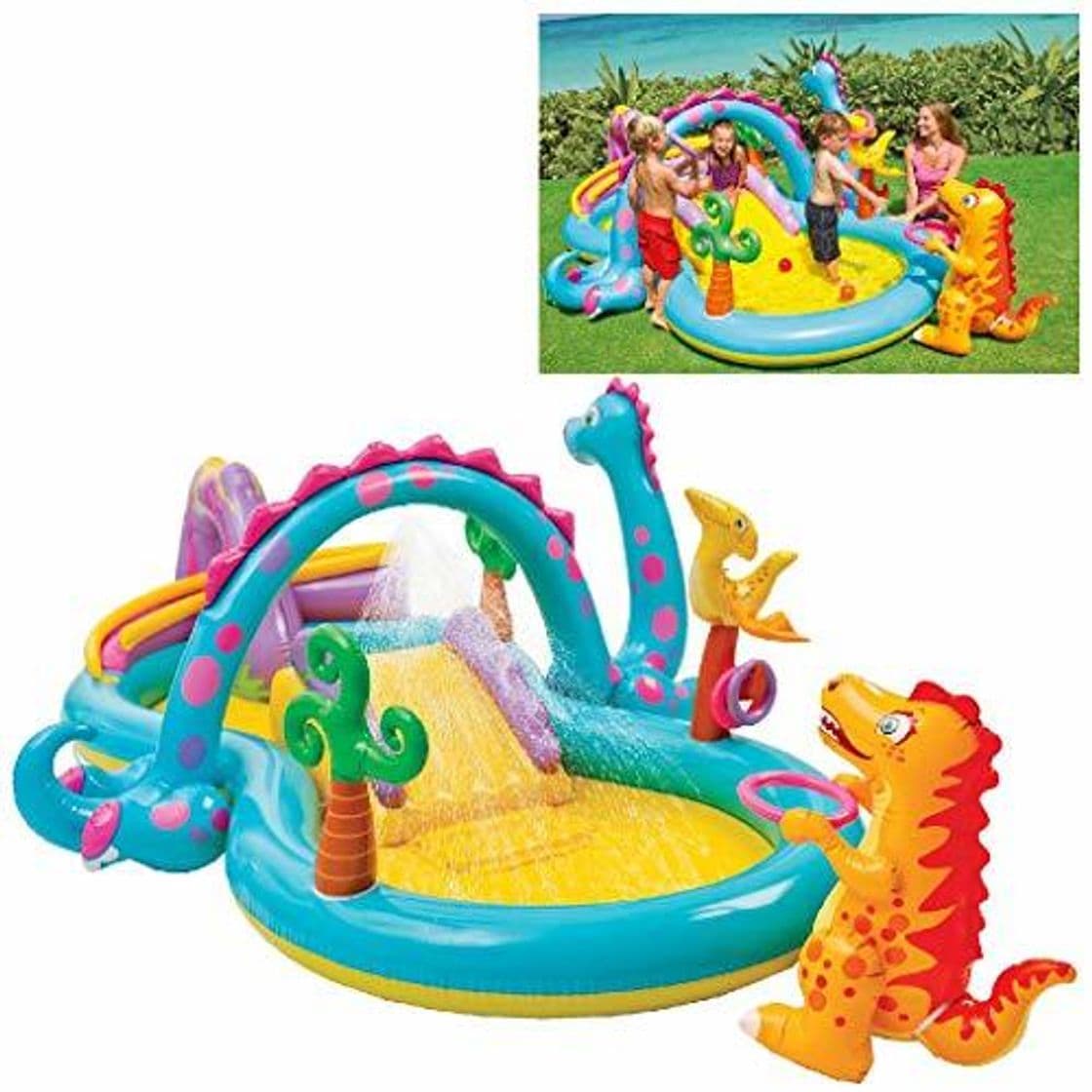 Producto Intex 57135NP - Centro juegos hinchable dinos 333 x 229 x 112