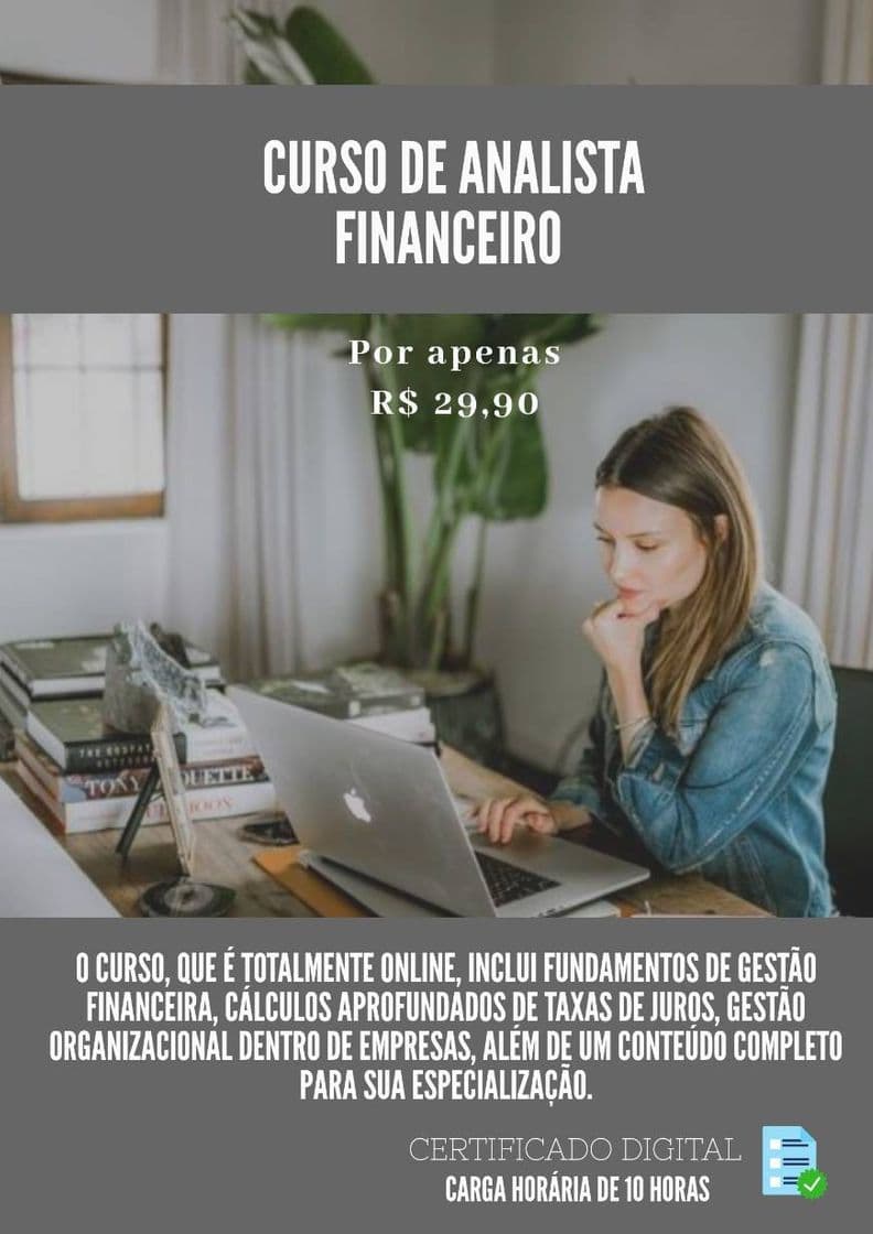 Fashion CURSO DE ANALISTA FINANCEIRO