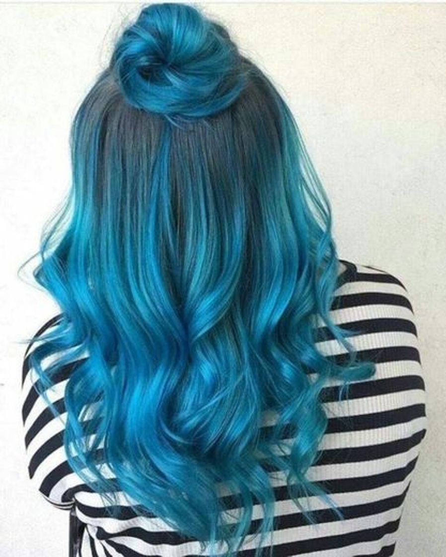 Fashion Cabelo azul 