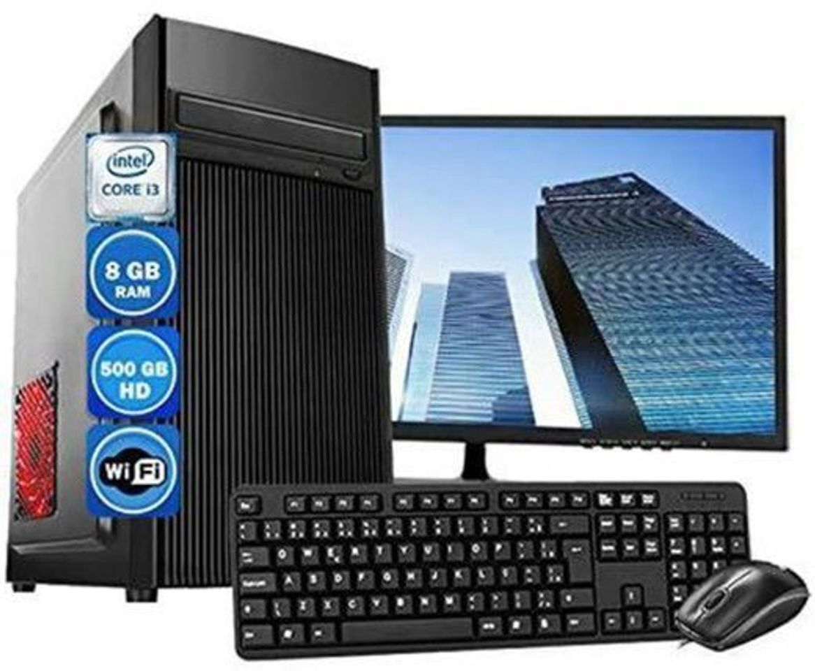 Product Computador Pc Completo Intel Core i3 8GB HD 500GB Wi