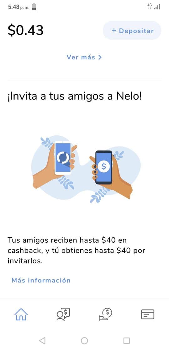 App Nelo, app para guardar dinero, transferir, comprar recargas.