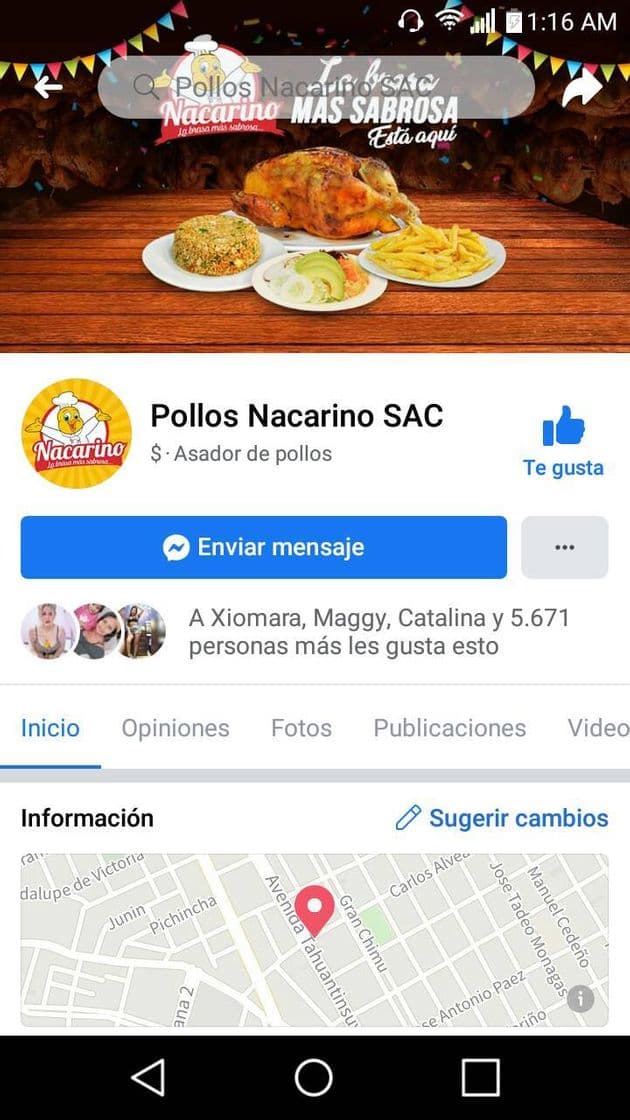 Restaurants Pollería Nacarino