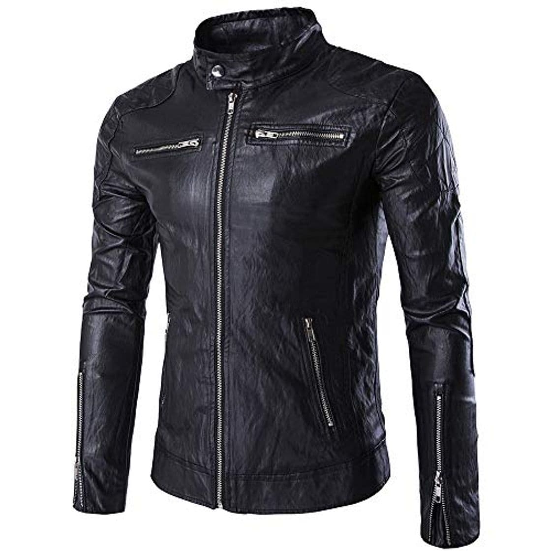 Producto BAGEE Chaqueta de Cuero Negro Masculino