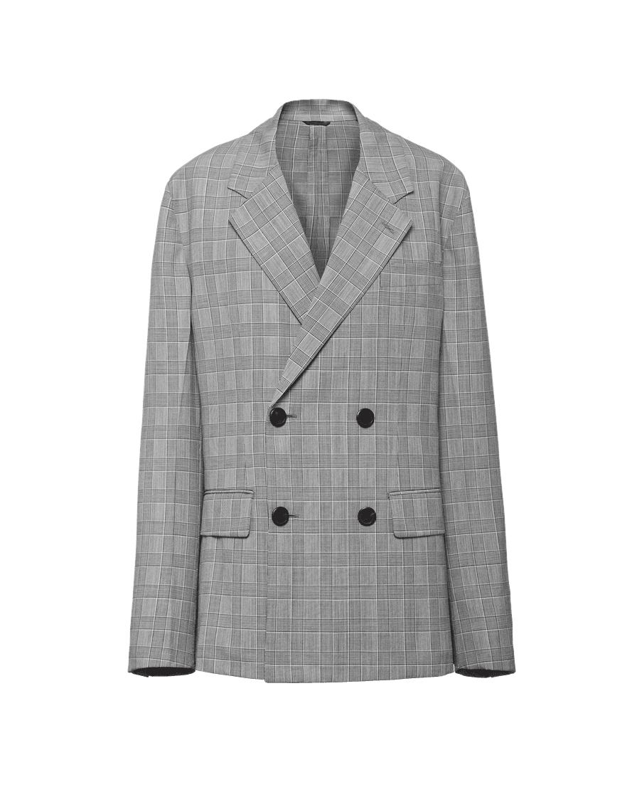 Fashion Prince-of-Wales check jacket | Prada